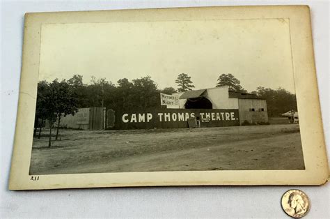 Lot Authentic 1898 Saw Original Camp Thomas Theatre Camp Thomas