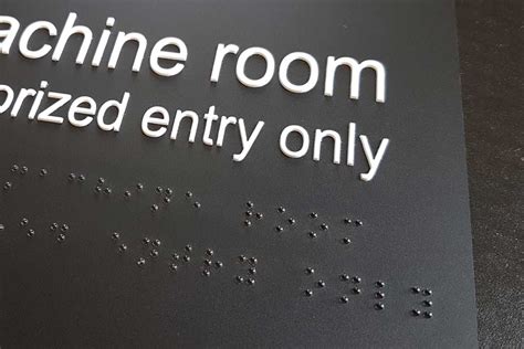 Braille Tactile Wayfinding Miller McConnell Signs