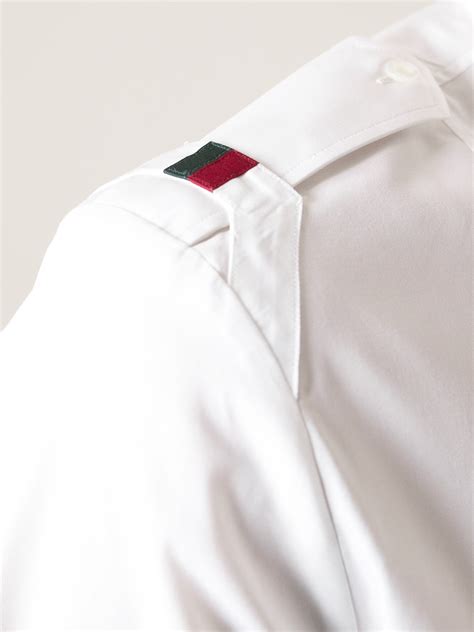 Gucci Plain Shirt in White for Men | Lyst