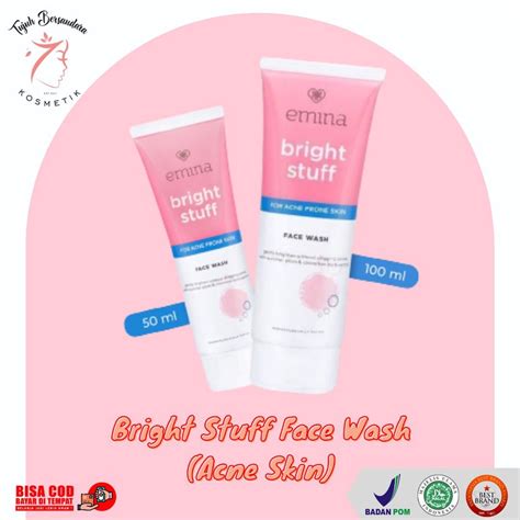 Jual Emina Bright Stuff For Acne Prone Skin Face Wash Sabun Cuci Muka