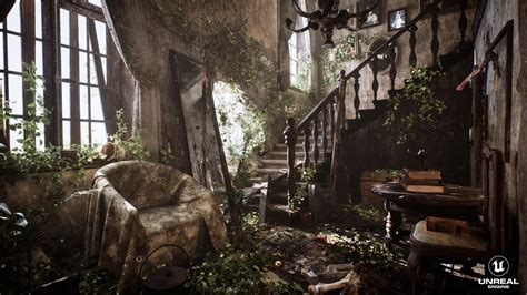 Abandoned Haunted Mansion Unreal Engine 5 With Rtx On R Artstationsfinest