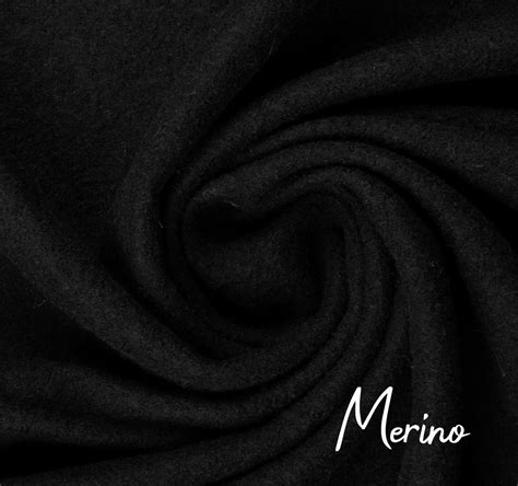 Merino Aus Schurwolle Wollstoff Schwarz Von Swafing Wollwalk