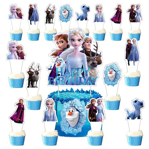 Pcs Frozen Princess Cake Toppers Frozen Princess Cupcake Toppers