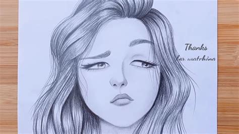 How to draw a Sad Girl step by step - Entertainment for All