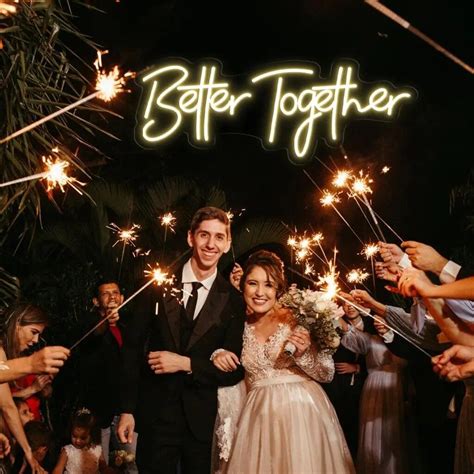 Better Together Neon Led Sign Wedding Decor Party Neon Sign LED Lights