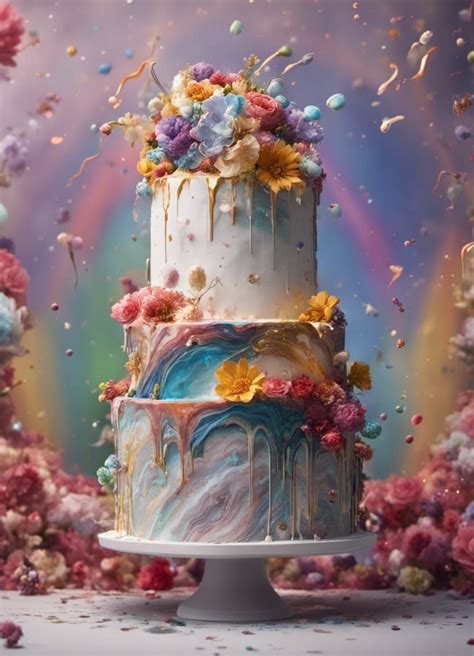 Colorful Cake Ai Generated Artwork Nightcafe Creator