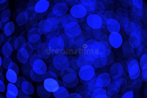 Defocused Christmas Blue Lights Background. Empty Space for Your Xmas ...