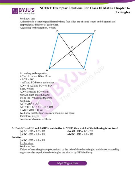 Ncert Exemplar Class 10 Maths Solutions Chapter 6