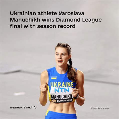 Ukrainian Athlete Yaroslava Mahuchikh Wins Diamond League Final With