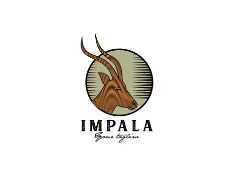 Impala Head Animal Logo Graphic by shikatso · Creative Fabrica