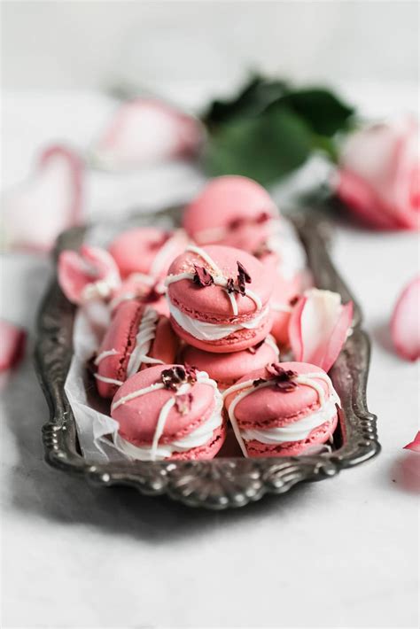 Raspberry Rose Macarons Broma Bakery