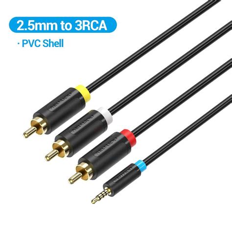 3.5mm to 3RCA AV Cable | Connect Old TVs to Smart Devices