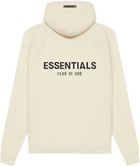 Fear Of God Essentials Pull Over Hoodie Ss21 Creambuttercream Ss21