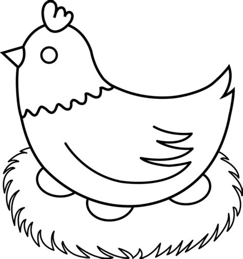 Hen Clipart Black And White - Cliparts.co