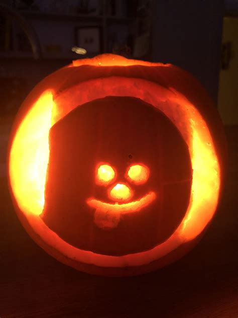 Spooky Chimmy Creative Pumpkin Carving Bt21 Pumpkin Carving Pumpkin