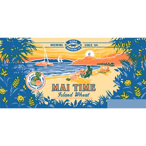 Kona Brewing Co Mai Time Island Wheat 24 Pack 12 Fl Oz Bottles