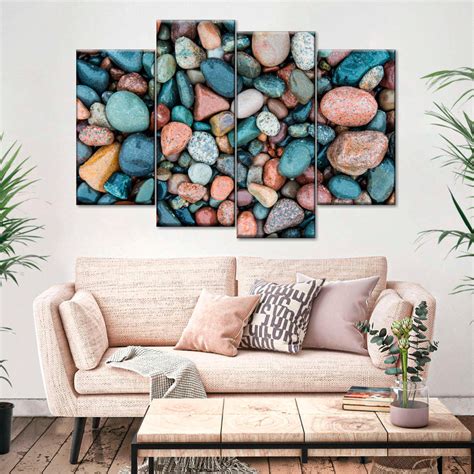 Colorful Beach Pebbles Wall Art | Photography