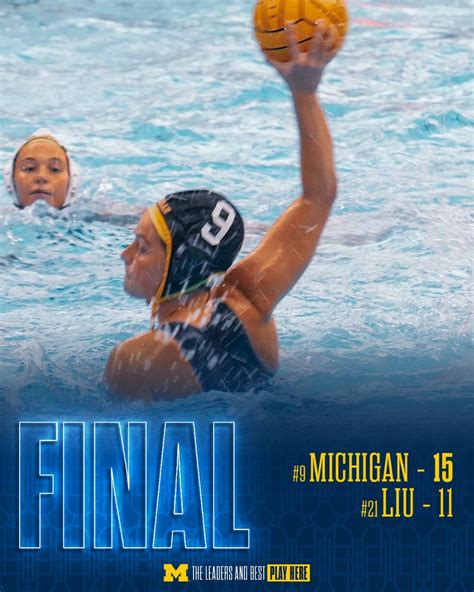 Michigan Water Polo On Twitter Third Road Dub In A Row Goblue