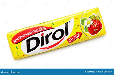 Dirol chewing gum editorial photography. Image of editorial - 86444602