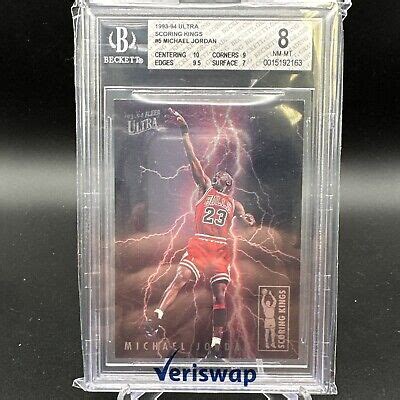 1993 94 Fleer Ultra Michael Jordan Scoring Kings 5 BGS 8 With 10 Sub