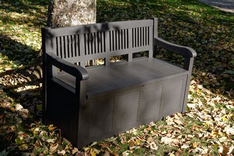 Banc Coffre De Jardin En Resine Garden Bench Oogarden