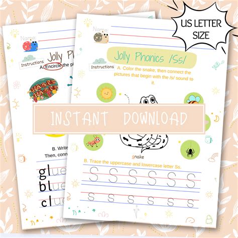 Jolly Phonics Printable Worksheet Children Worksheet Printable ...