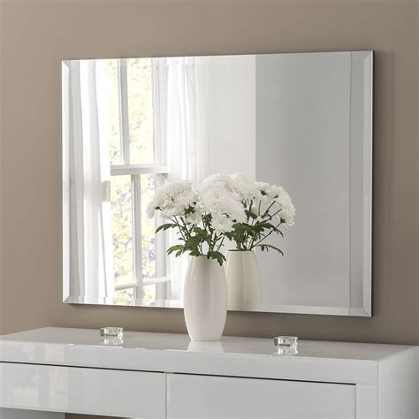 Harmony Rectangular Plain Mirror Contemporary Mirrors