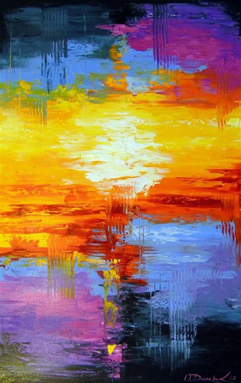 Abstract Sunset Paintings On Canvas Warehouse Of Ideas