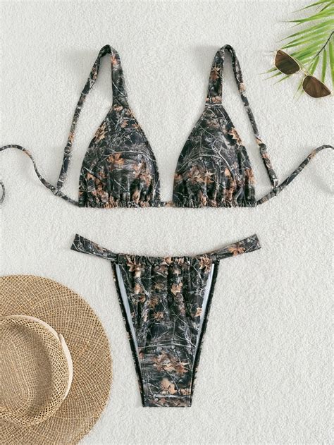 New Sexy Color Bikini Two Piece Swimsuit Beach Vacation Print Series Swimsuit Walmart