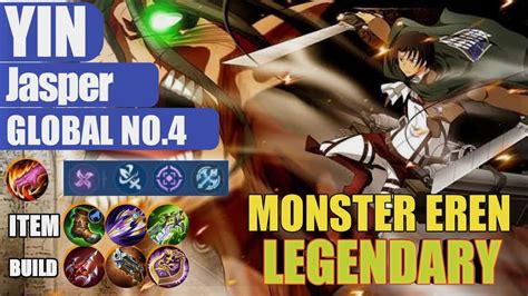 Monster Eren Legendary Jungler Gameplay Top Global Yin By Jasper