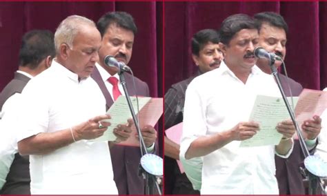 Karnataka Cabinet Expanded Byregowda Hk Patil Among Mlas Sworn In