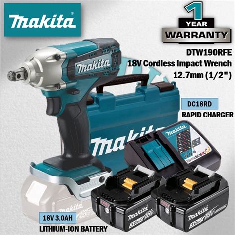 Makita Dtw Z Dtw Rfx V Cordless Impact Wrench Mm