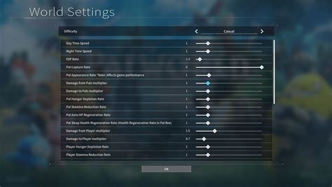 All Palworld Difficulty Settings And How To Change Them