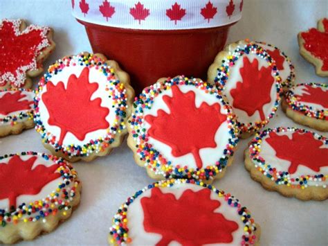 Maple leaf cookies, Leaf cookies, Canada day