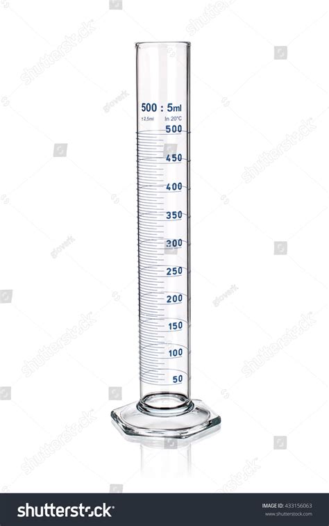 Laboratory Graduated Cylinder Isolated On White Stock Photo 433156063 ...