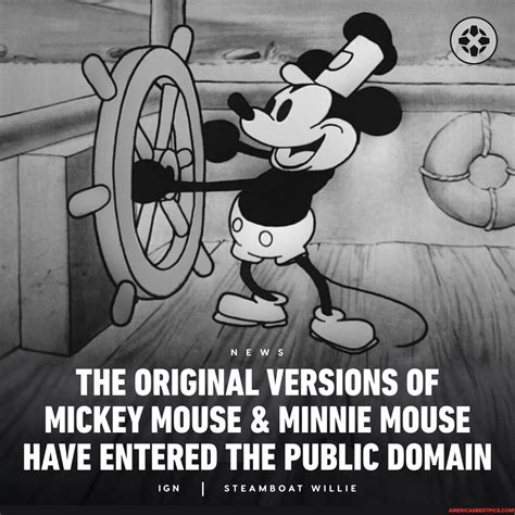 The Original Designs For Mickey Mouse And Minnie Mouse Have Now Entered