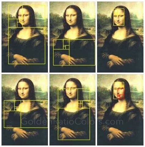 Mona Lisa | Leonardo da Vinci golden ratio proportion | Golden Ratio Colors