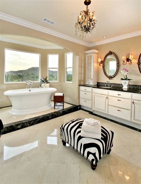 Crema Marfil Marble Application Contemporary Bathroom Modern