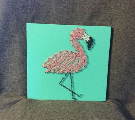 In The Keys Pink Flamingo String Art String Art String Art String