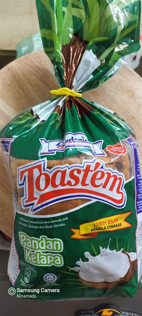 Roti Gardenia Toastem Pandan Kelapa Sedap Cik Sukα Taip