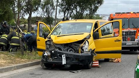 Ocho Menores De Edad Lesionados Dejó Colisión Entre Furgón Escolar Con Vehículo Menor En Sector