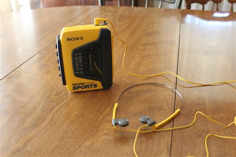 Yellow Walkman Cassette Player