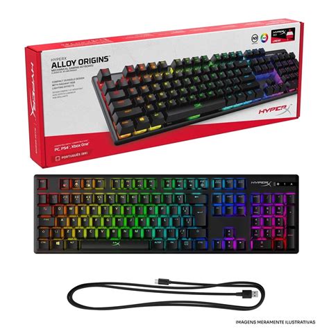 TECLADO HYPERX ALLOY ORIGINS HXKB6RDXBR TECLADO HYPERX ALLOY ORIGINS