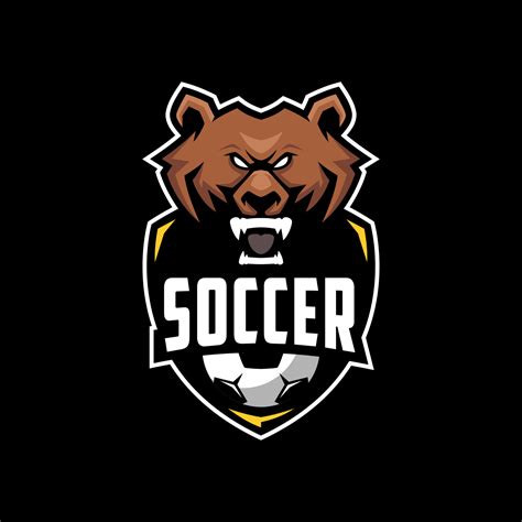 Soccer Club Bear Logo Design Premium 7908030 Vector Art at Vecteezy