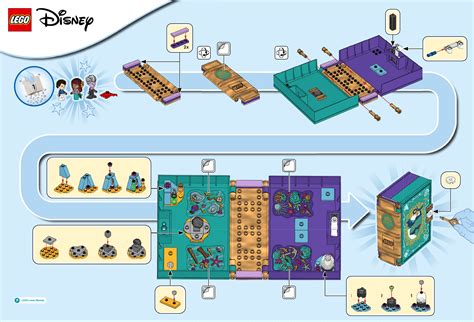 Manual De Uso Lego Set Disney Princess Libro De Cuento La Sirenita