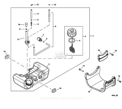 Shindaiwa T282 Parts Diagram For Fuel Tank