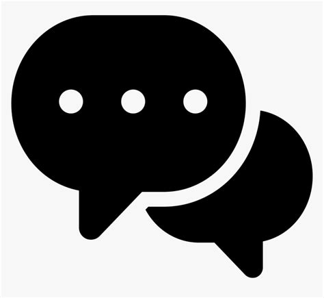 Svg Black And White Download Social Clipart Social - Live Chat Vector ...