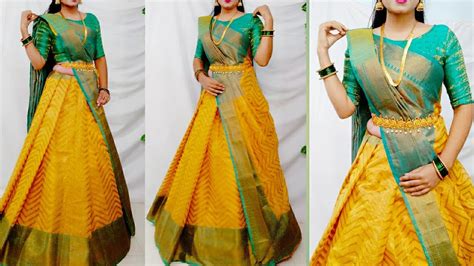 Lehnga Draping Style To Looks You Beautiful How To Convert Saree Into