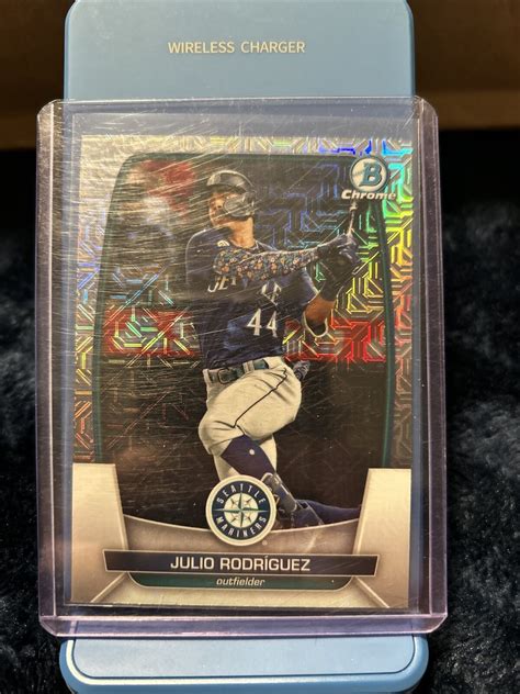 2023 Bowman Chrome Mojo Refractor Julio Rodriguez 96 Seattle Mariners