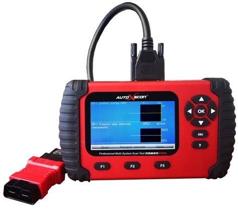 Skaner Diagnostyczny AutoXscan RS820 PRO Wszystkie Marki Adaptery